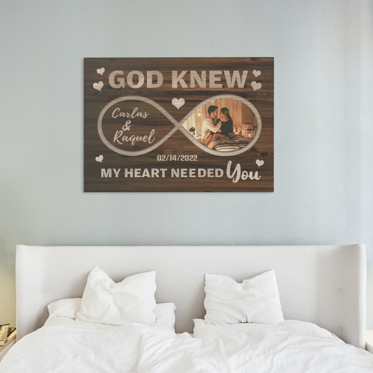 Everlasting Love - Personalized Infinity Canvas