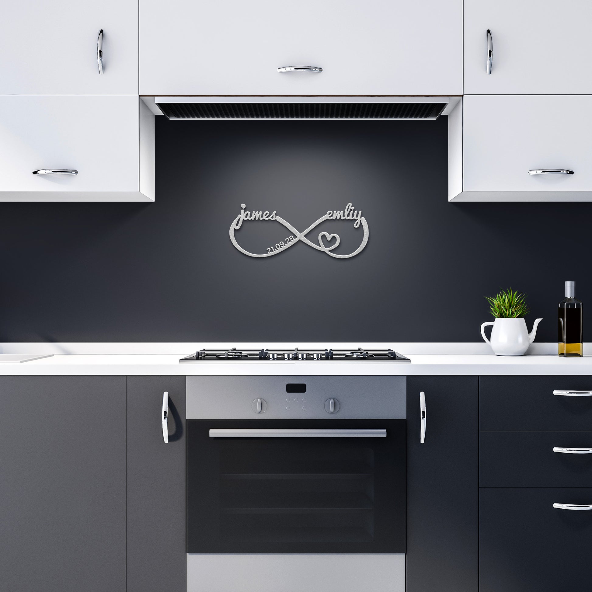 Personalized infinity symbol sign | Infinity sign with custom engraving